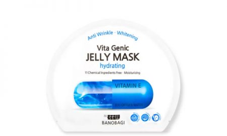Интенсивно увлажняющая витаминная тканевая маска из 100% хлопка на основе липосомного желе Banobagi Vita Genic Hydrating Jelly Mask