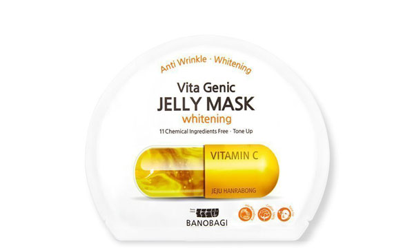 Осветляющая тканевая лифтинг-маска из 100 % хлопка на основе липосомного желе Banobagi Vita Genic Whitening Jelly Mask