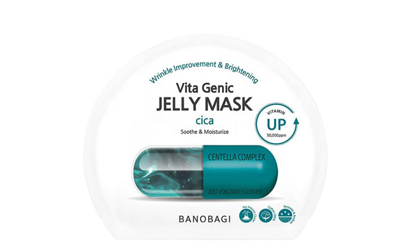 Успокаивающая витаминная тканевая маска с центеллой BANOBAGI Vita Genic Hydrating Jelly Mask CICA
