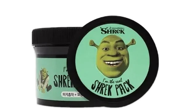 Очищающая глиняная маска Oliveyoung Dreamworks Shrek I'm The Real Shrek Pack